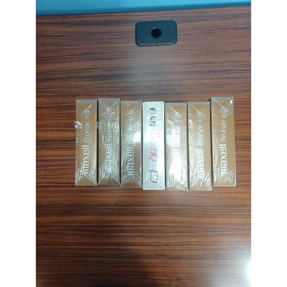 Maxell Bronze & Fugi HQ T-120 6 Hours Blank VHS Blank Tapes Sealed Lot Of 7 - Picture 2 of 7